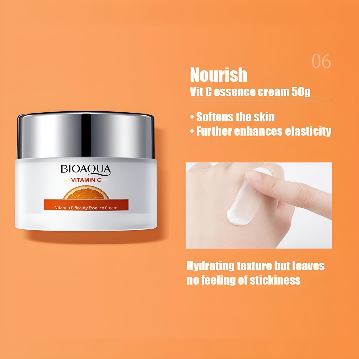 BIOAQUA Vitamin C Moisturizing Skincare Six-Piece Set – Hydrating & Nourishing Facial Care Deep Hydration | Skin Nourishment (Original)
