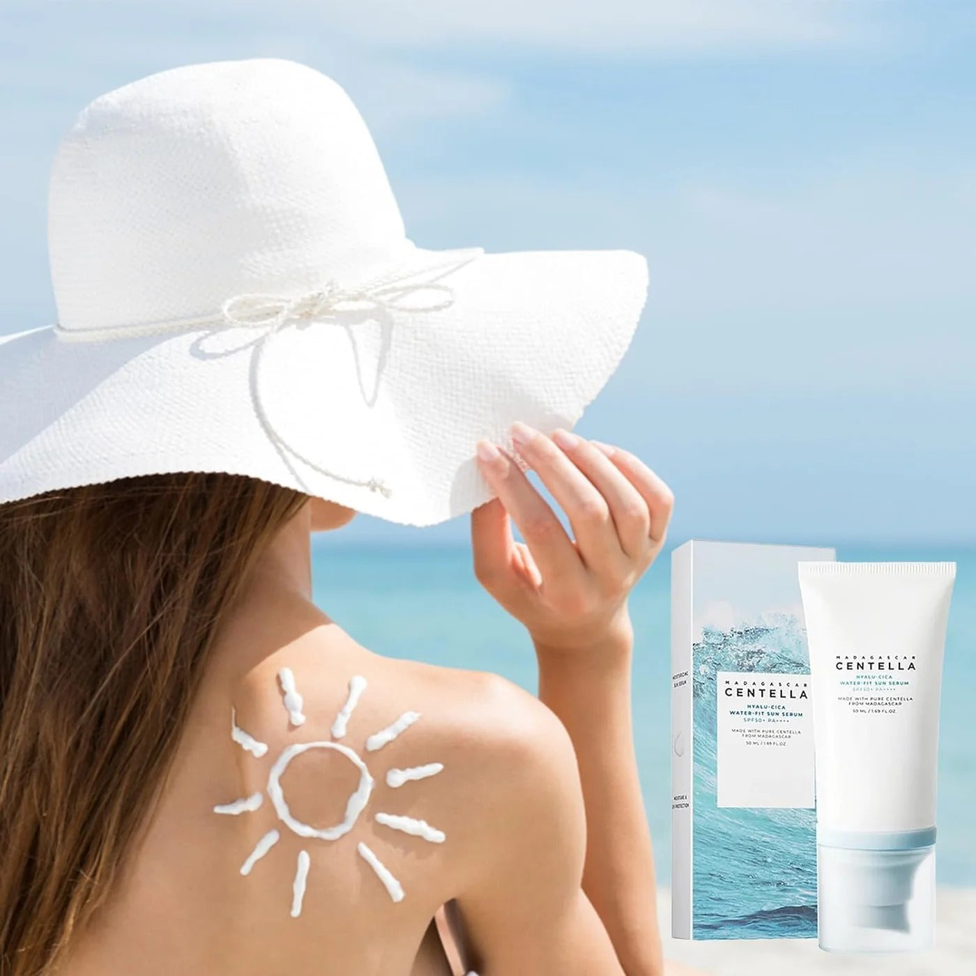 Skin1004 Madagascar Centella Hyalu-Cica Water-Fit Sun Serum SPF 50+ 50ml (Original)