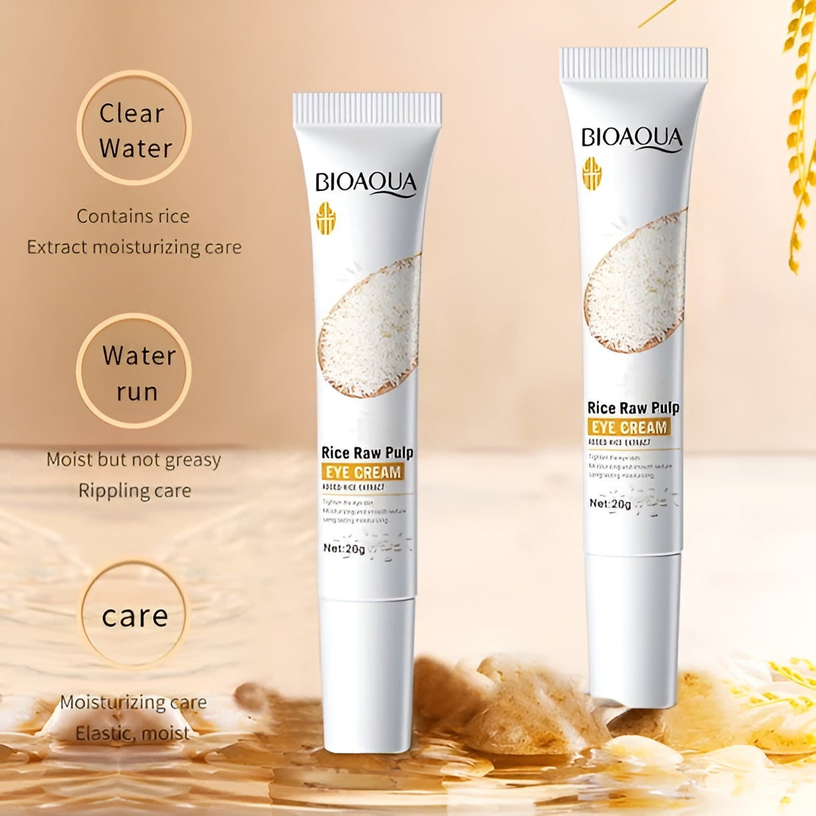 BIOAQUA Set of 6 Rice Raw Pulp Skin Whitening Series| Skin Whitening cream