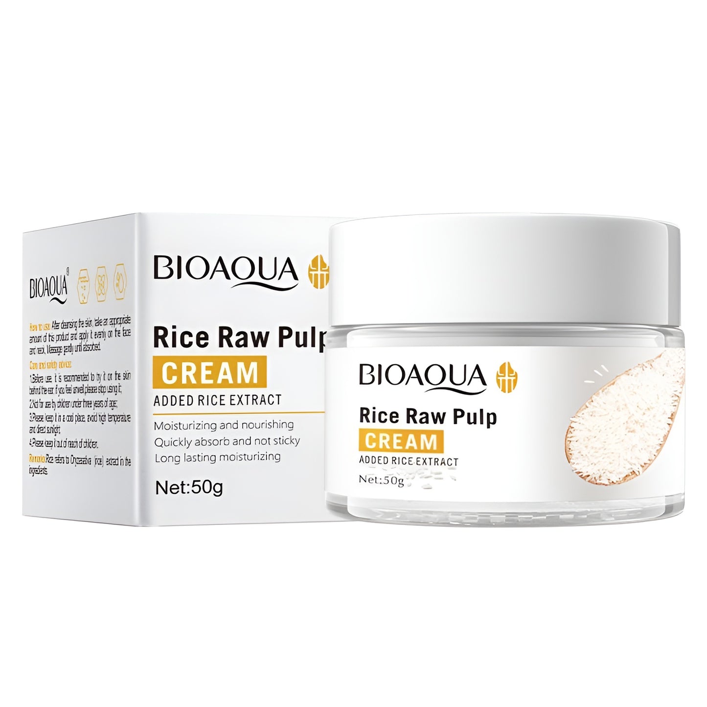 BIOAQUA Set of 6 Rice Raw Pulp Skin Whitening Series| Skin Whitening cream