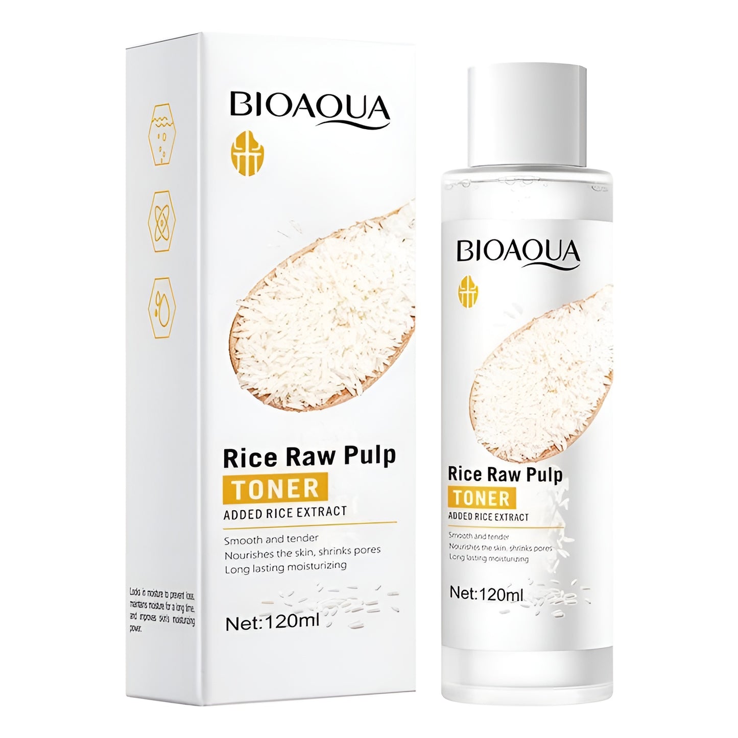 BioAqua Rice Raw Pulp Hydrating Moisturizing Softening Face Toner 120ml (Original)
