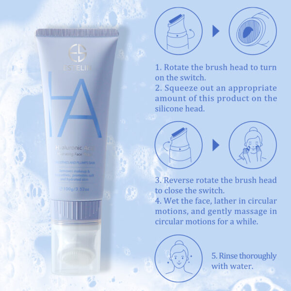 ESTELIN Hyaluronic Acid Hydrating Face Wash 100g (Original)