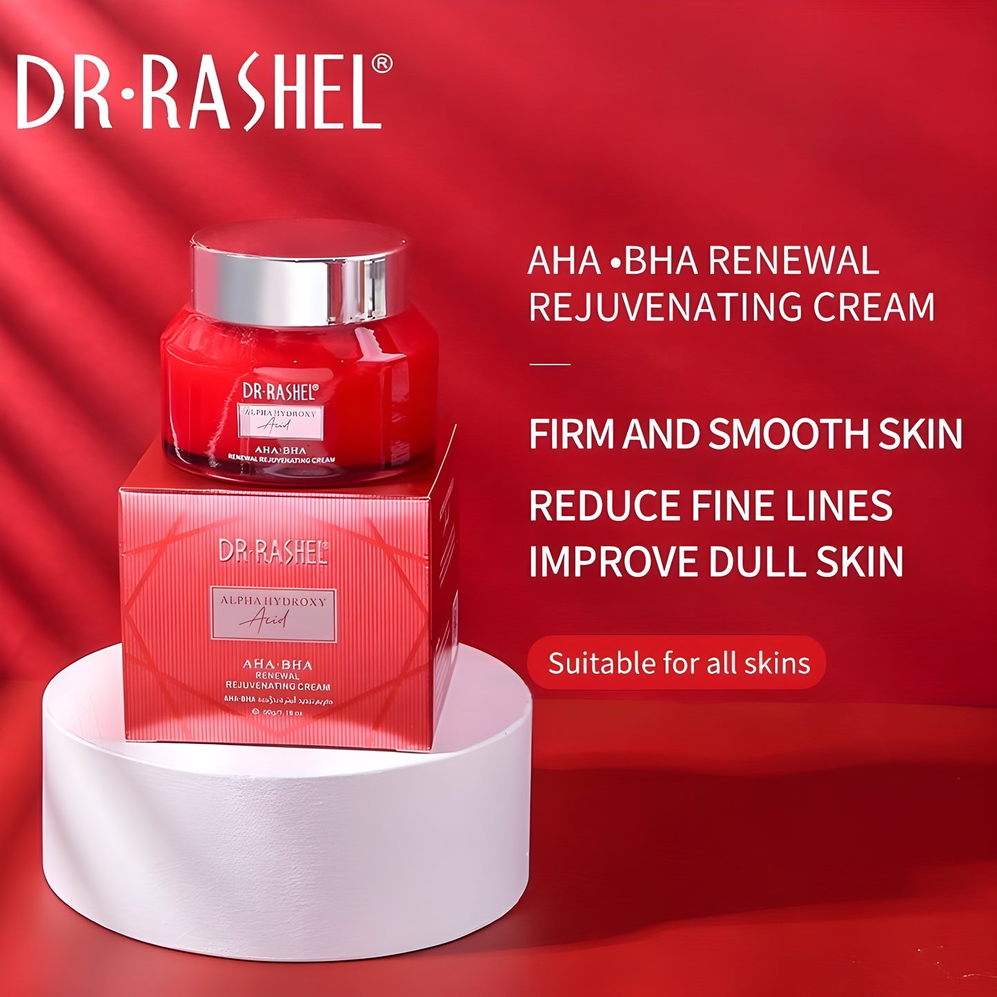 Dr. Rashel Alpha Hydroxy Renewal Rejuvenating Cream AHA BHA 50G| Face cream| Cream