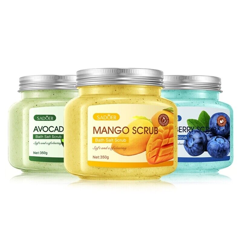 SADOER Fruit Bath Salt Body Scrub Brightening Anti-Acne| Body Scrub