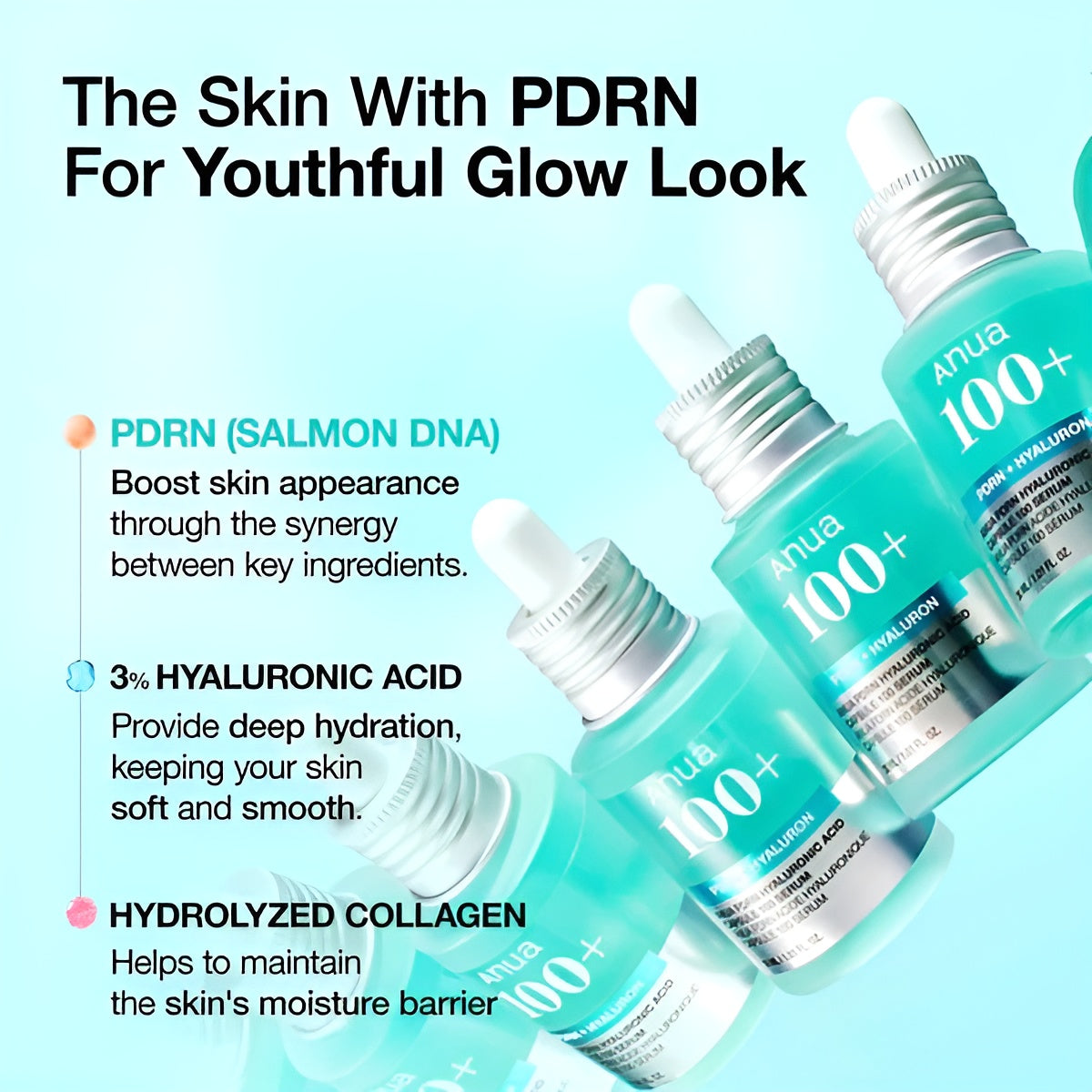 Anua PDRN Hyaluronic Acid Capsule 100 Serum 30ml (Original)