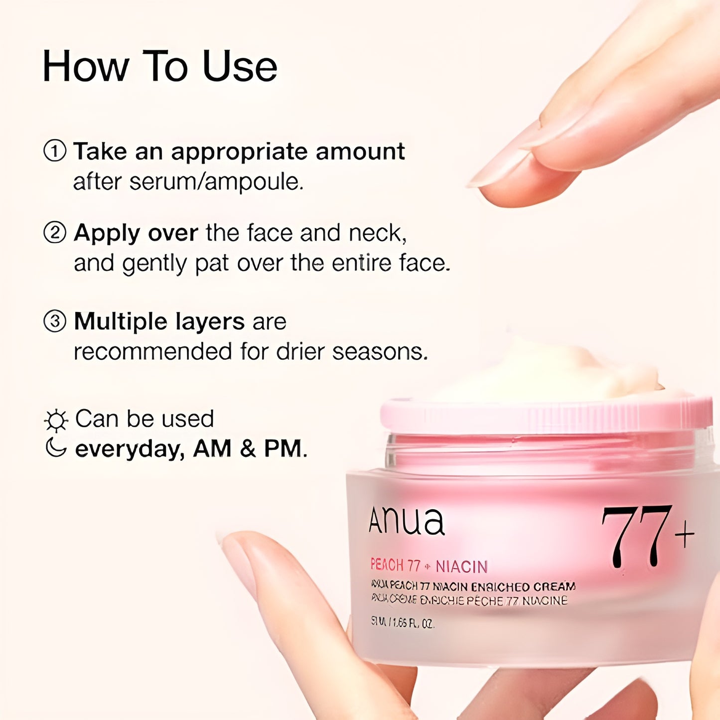 Anua - Moisturizer Cream (Original)| 70% Heartleaf Soothing Cream (100ml)| Moisturizing Cream