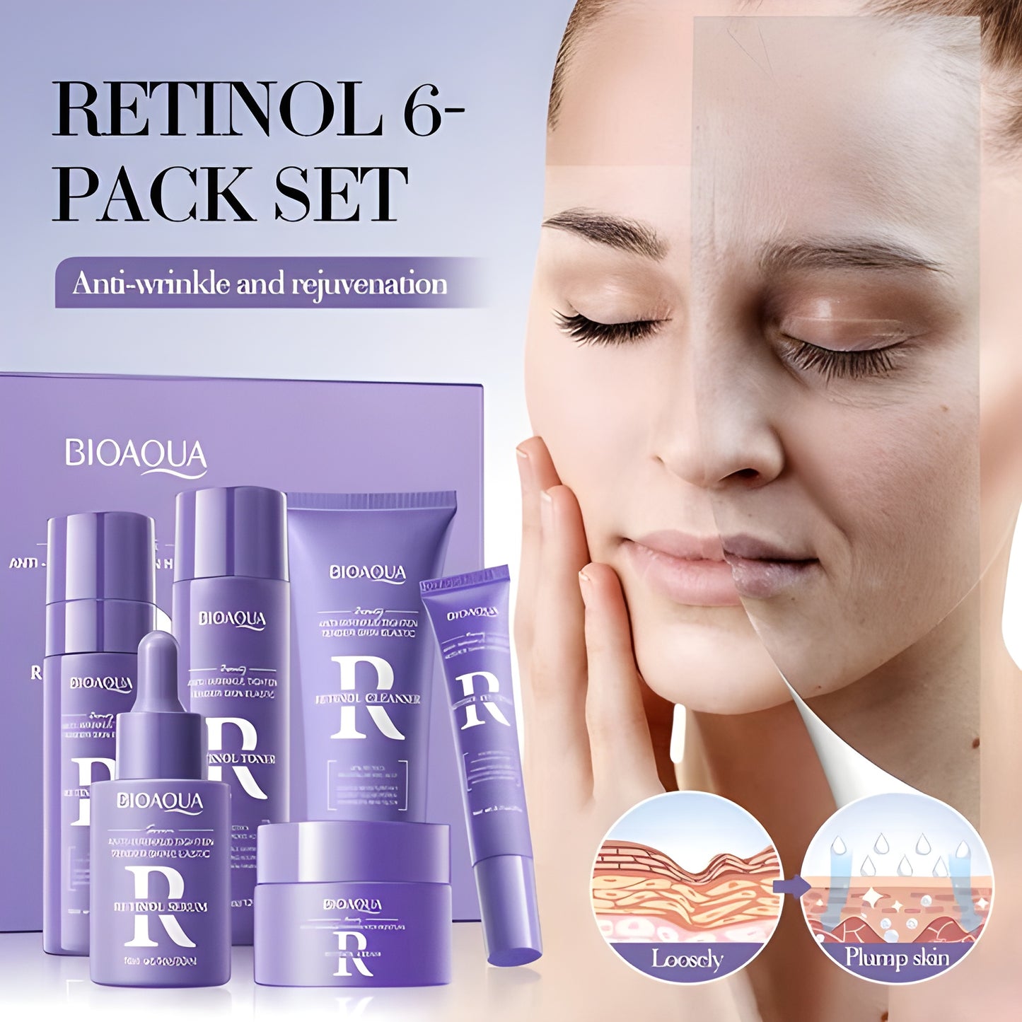 Bioaqua - Retinol Skin Set (Original) | Anti Ageing Treatment | Anti Wrinkle Treatment