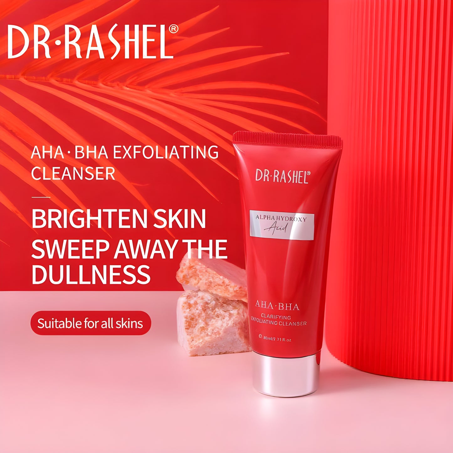 DR RASHEL AHA BHA Clarifying Exfoliating Facial Cleanser 80ml Face Wash| Face Wash | Face Cleanser