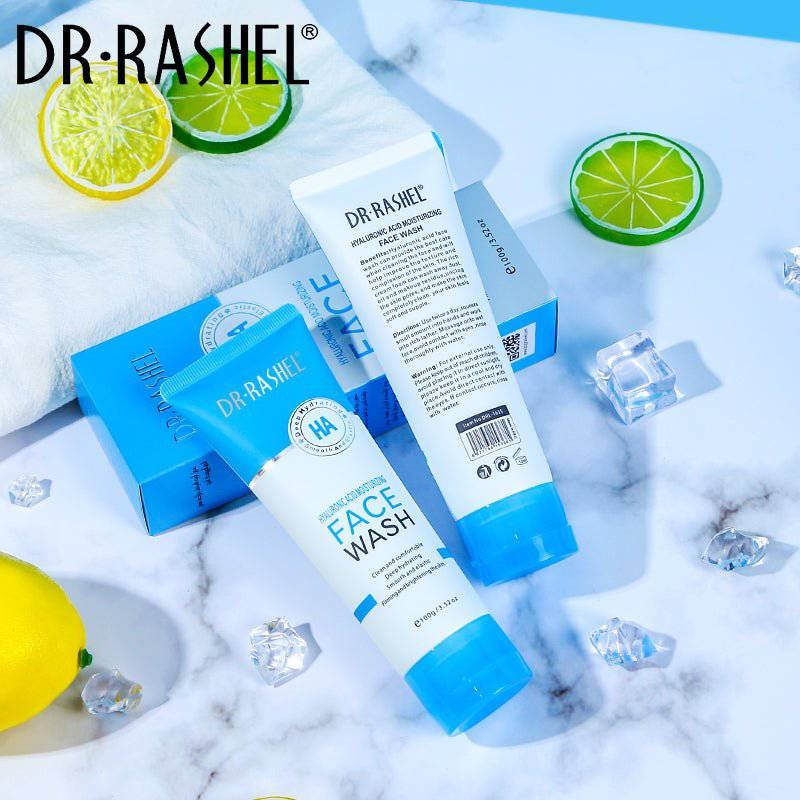 DR RASHEL Hyaluronic Acid Moisturizing and Smooth Face Wash, 100g (Original)