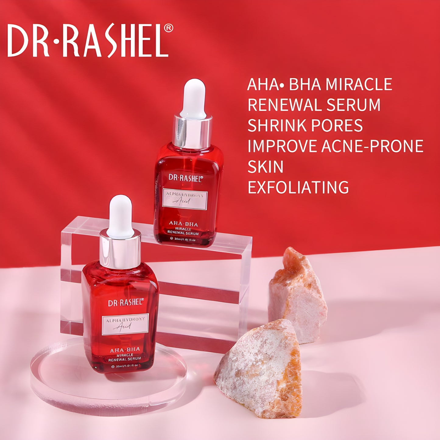 DR RASHEL Skin Care AHA BHA Miracle Renewal Rejuvenation Face Serum 30ml| Face Serum | Serum