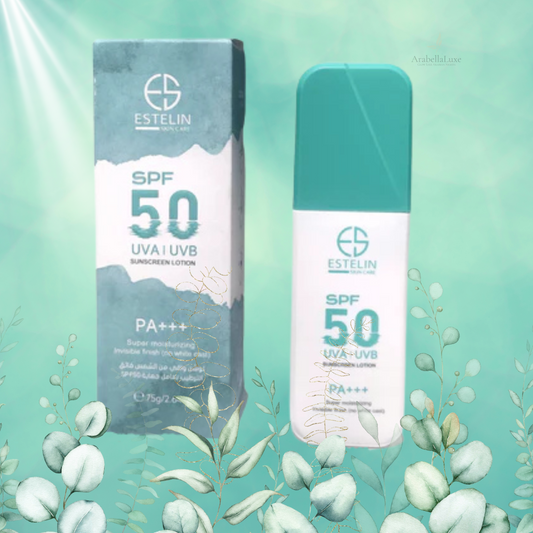 Estelin Super Moisturizing Sunscreen Lotion SPF 50  75G (Original)