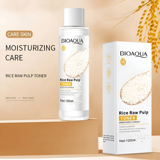 BioAqua Rice Raw Pulp Hydrating Moisturizing Softening Face Toner 120ml (Original)