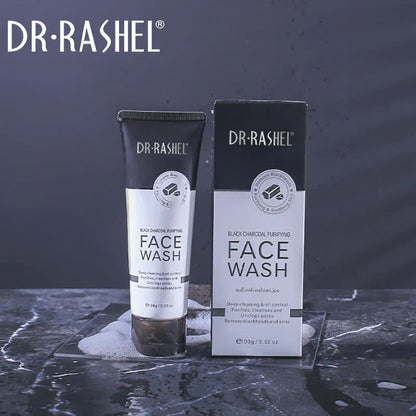 Dr. Rashel Black Charcoal Purifying Face Wash, 100g (Original)