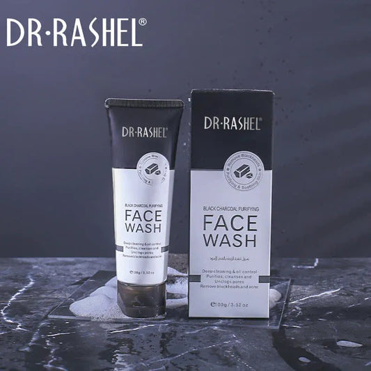 Dr. Rashel Black Charcoal Purifying Face Wash, 100g (Original)
