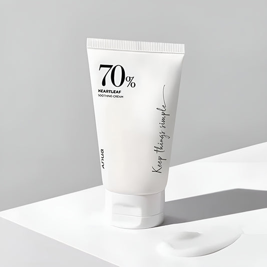 Anua - Moisturizer Cream (Original)|  70% Heartleaf Soothing Cream (100ml)| Moisturizing Cream