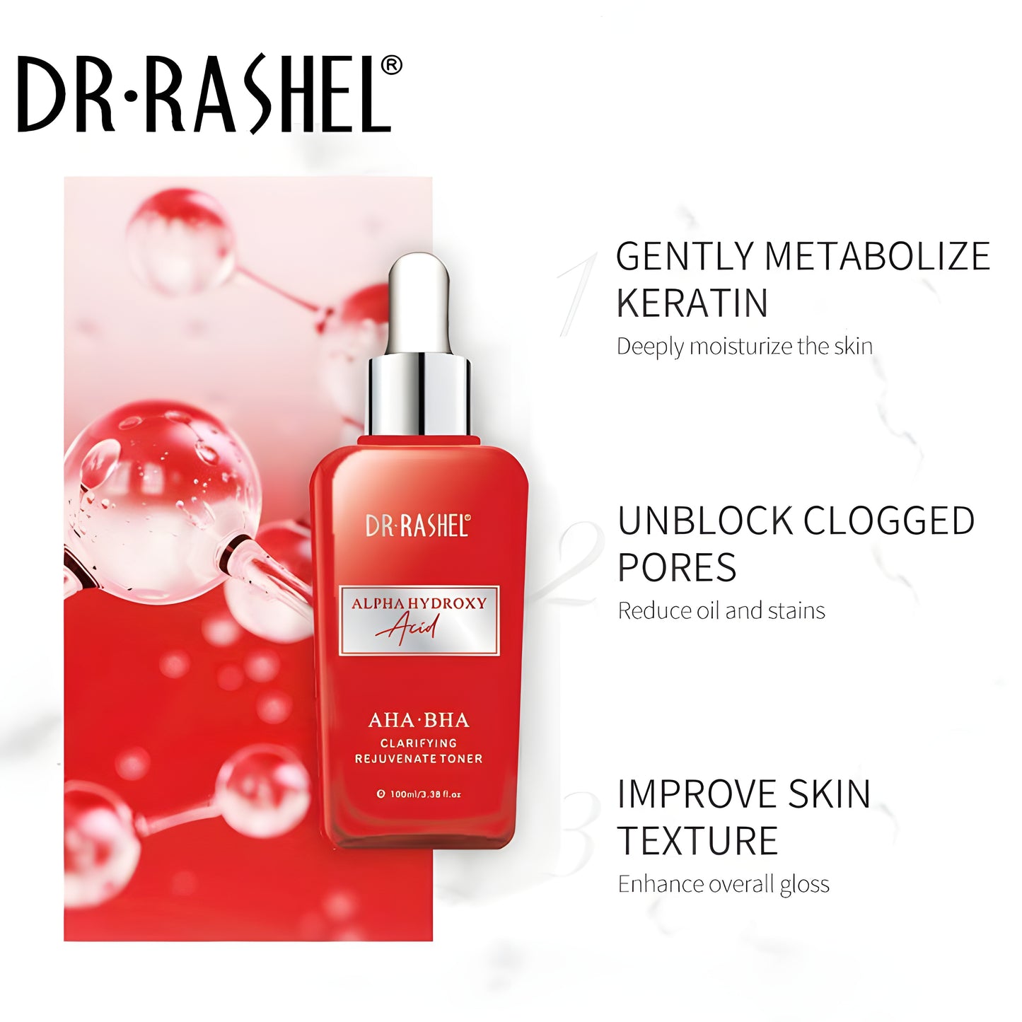 DR RASHEL AHA BHA Clarifying Rejuvenate Facial Toner 100ml | Toner | Facial Toner