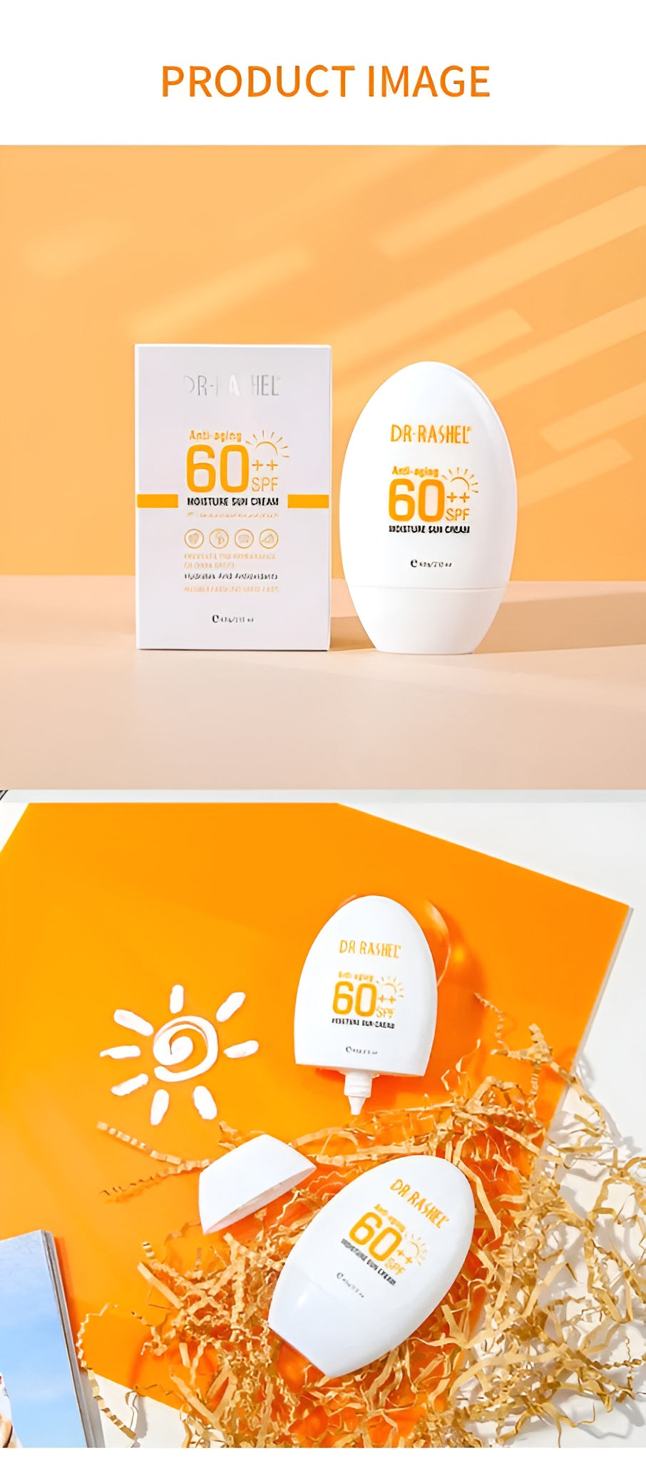 Dr.Rashel Anti-Aging & Moisture Sun Cream SPF 60+ 60ML (Original)