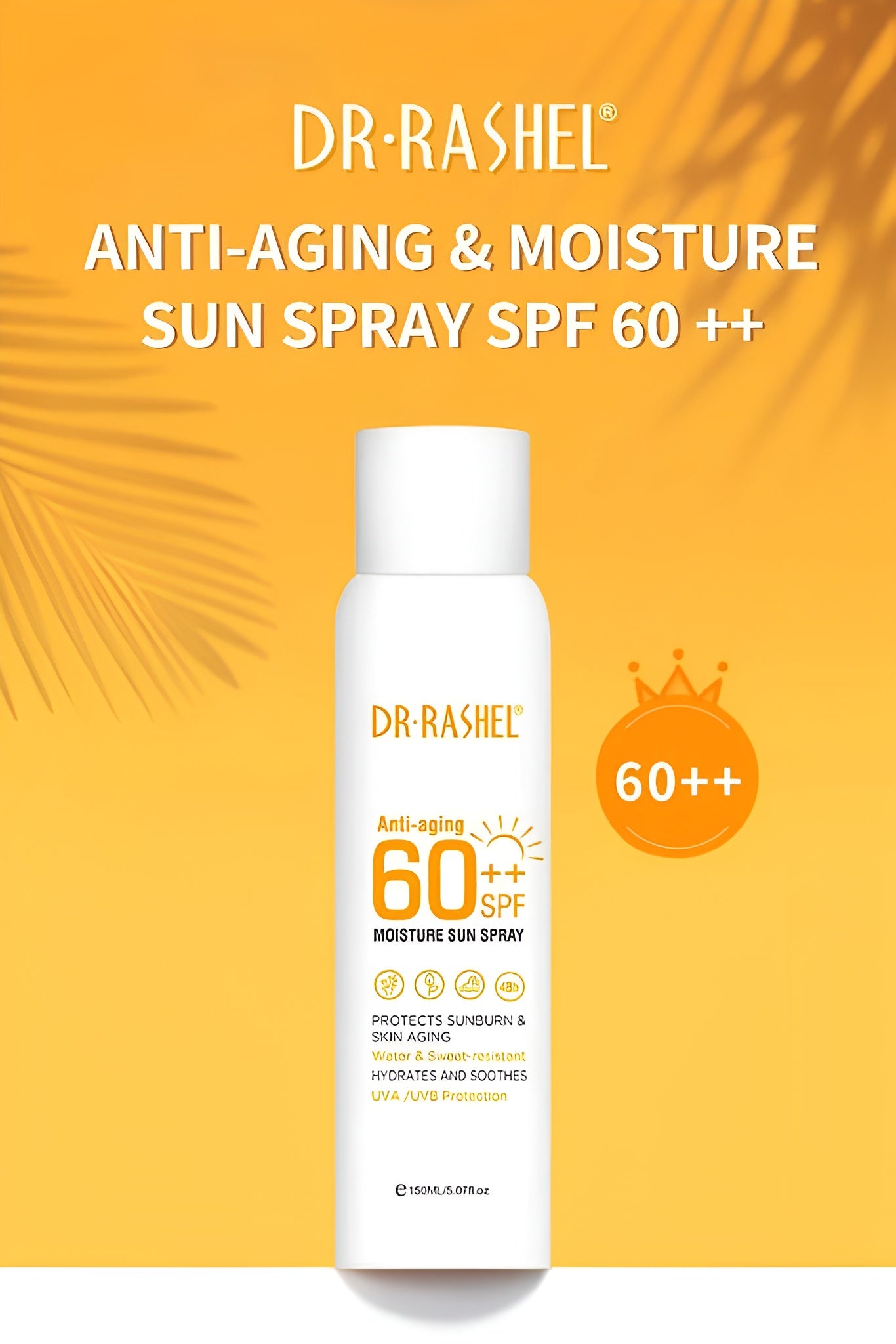 Dr.Rashel Moisture Sun Spray Anti-Aging SPF 60++ 150ML (Original)