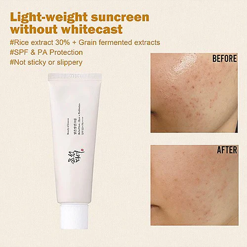 Beauty of Joseon Rice + Probiotics Relief Sun Screen SPF50 pa++++ 50ml (Original)